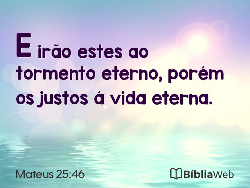 Mateus 25:46 em imagem para compartilhar