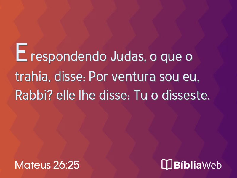 Mateus 26:25 em imagem para compartilhar