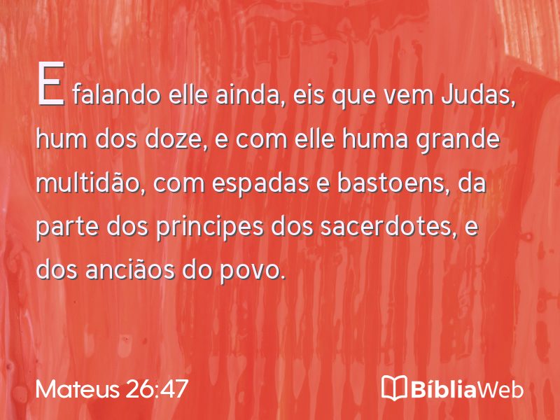Mateus 26:47 em imagem para compartilhar