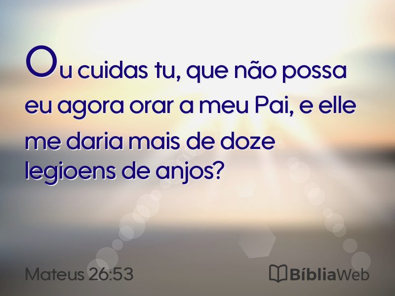 Mateus 26:53 em imagem para compartilhar