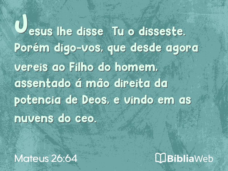 Mateus 26:64 em imagem para compartilhar