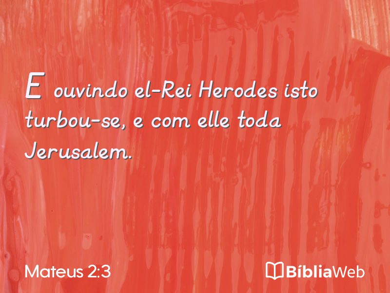 Mateus 2:3 em imagem para compartilhar