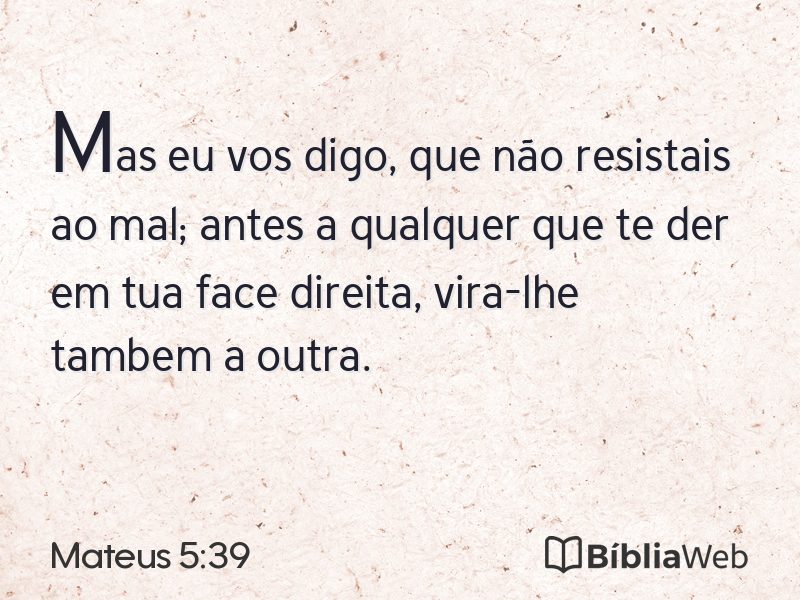 Mateus 5:39 em imagem para compartilhar