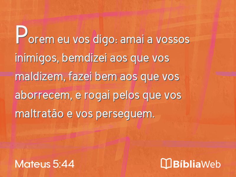 Mateus 5:44 em imagem para compartilhar