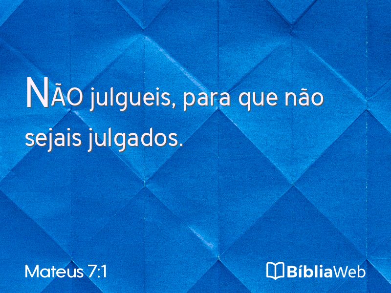 Mateus 7:1 em imagem para compartilhar