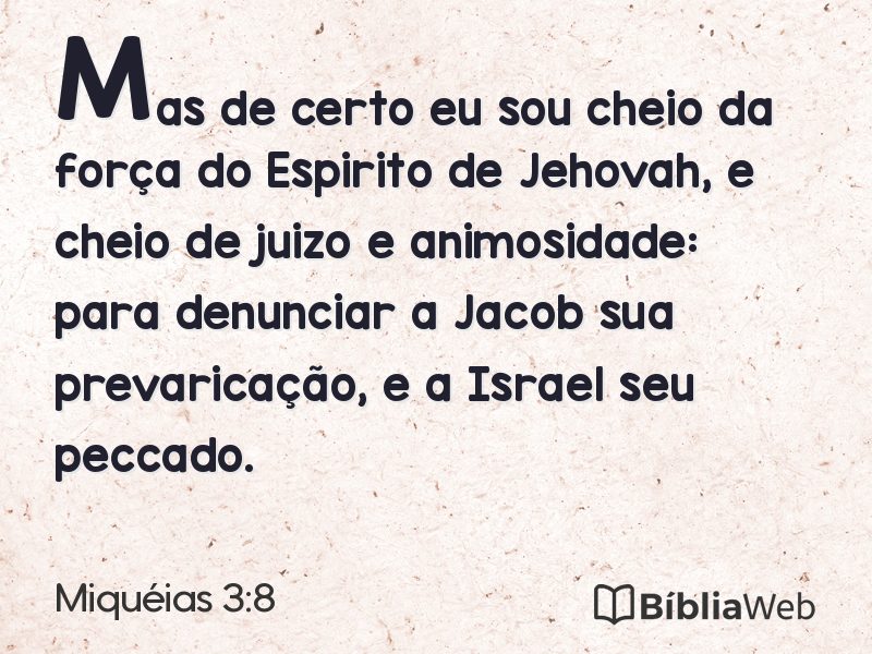 Miquéias 3:8 em imagem para compartilhar
