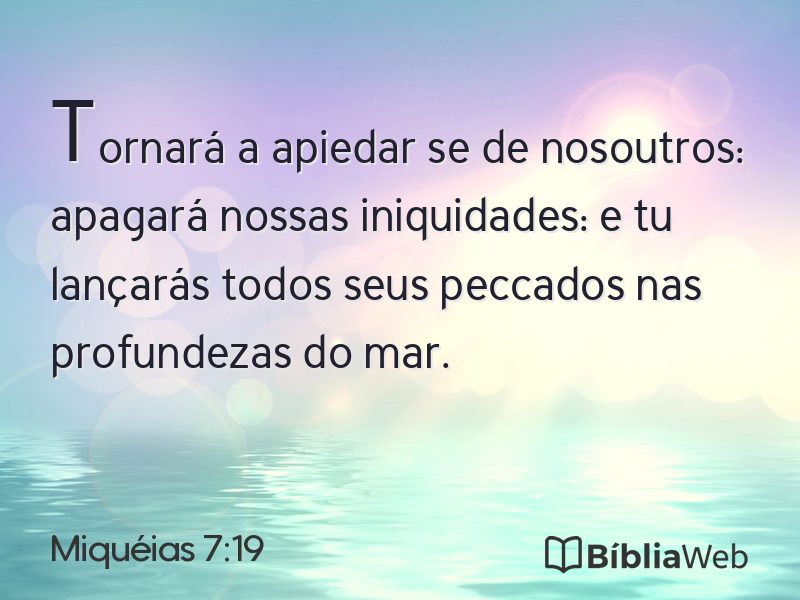Miquéias 7:19 em imagem para compartilhar