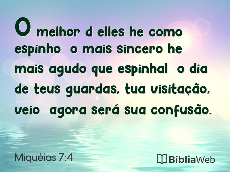 Miquéias 7:4 em imagem para compartilhar