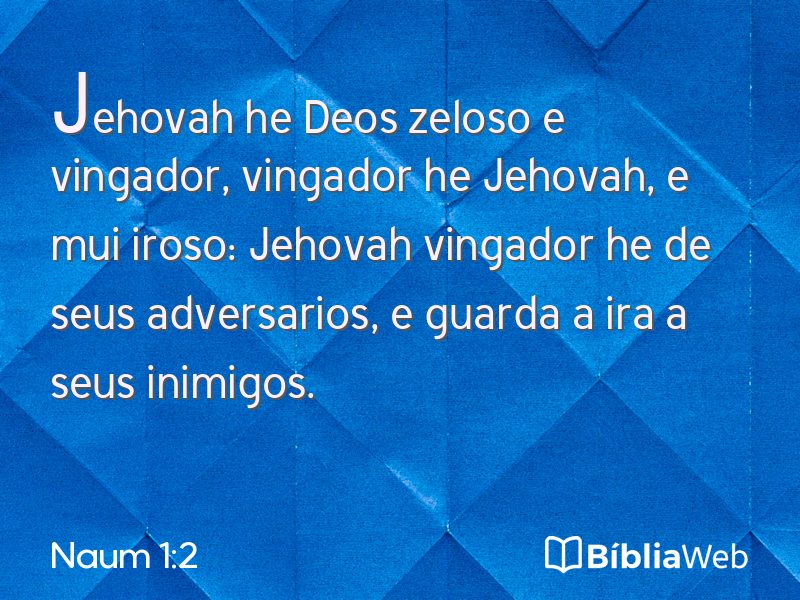 Naum 1:2 em imagem para compartilhar
