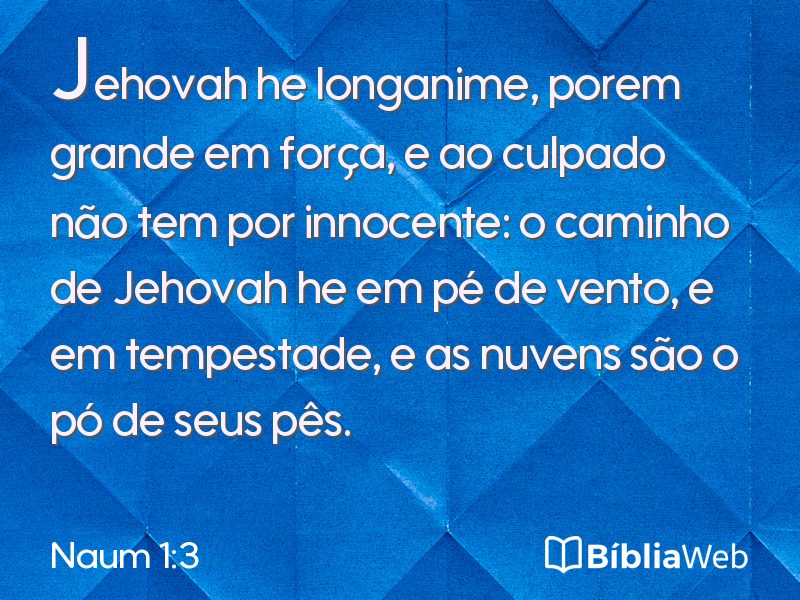 Naum 1:3 em imagem para compartilhar