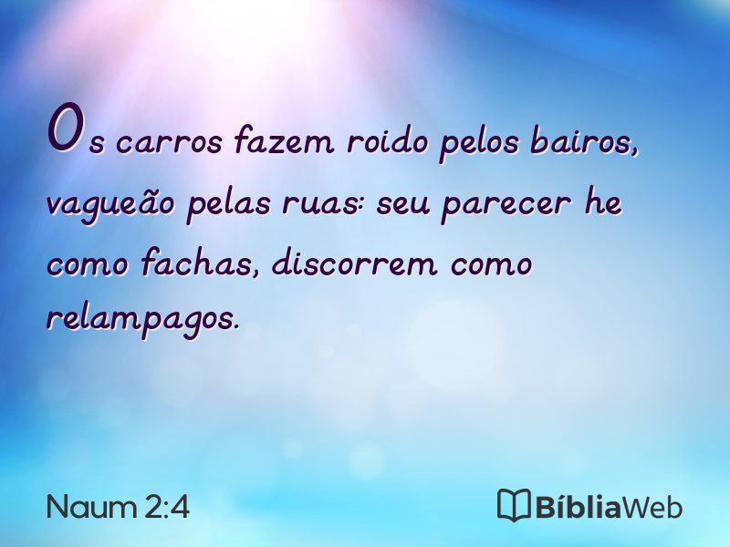 Naum 2:4 em imagem para compartilhar