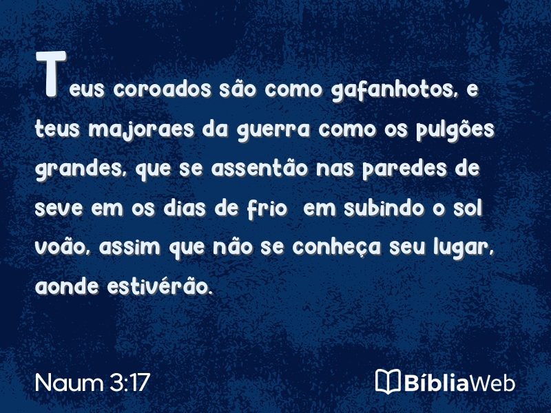 Naum 3:17 em imagem para compartilhar