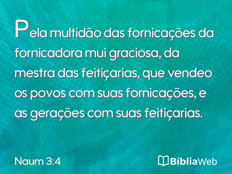 Naum 3:4 em imagem para compartilhar