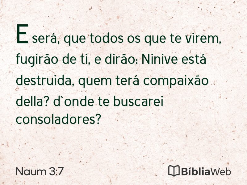 Naum 3:7 em imagem para compartilhar