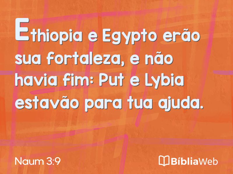 Naum 3:9 em imagem para compartilhar