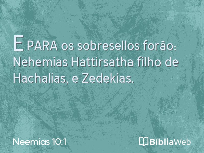 Neemias 10:1 em imagem para compartilhar