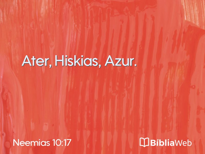 Neemias 10:17 em imagem para compartilhar
