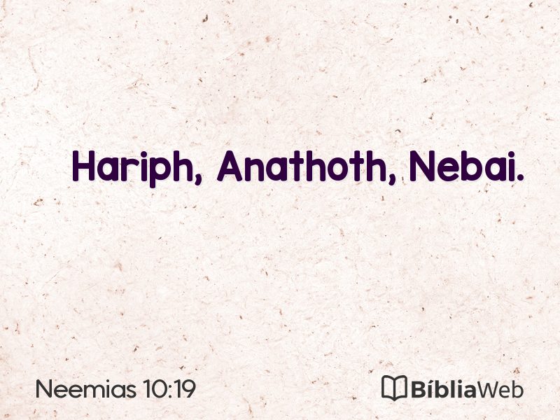 Neemias 10:19 em imagem para compartilhar