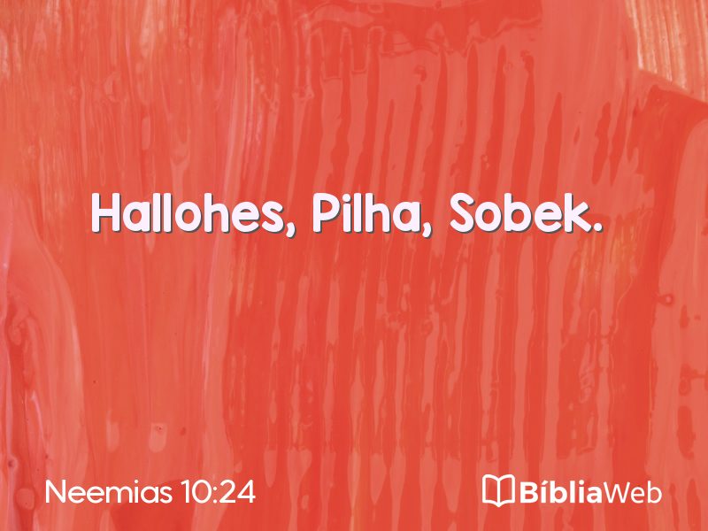 Neemias 10:24 em imagem para compartilhar