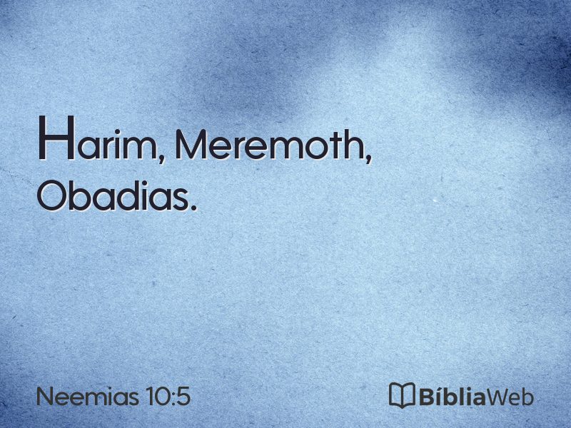 Neemias 10:5 em imagem para compartilhar