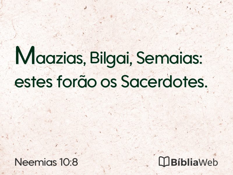 Neemias 10:8 em imagem para compartilhar