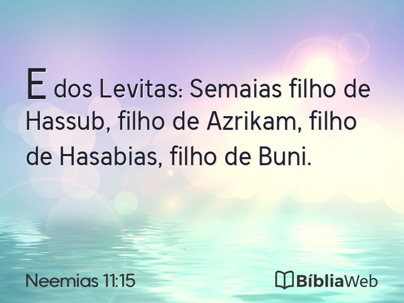 Neemias 11:15 em imagem para compartilhar