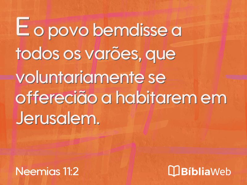 Neemias 11:2 em imagem para compartilhar
