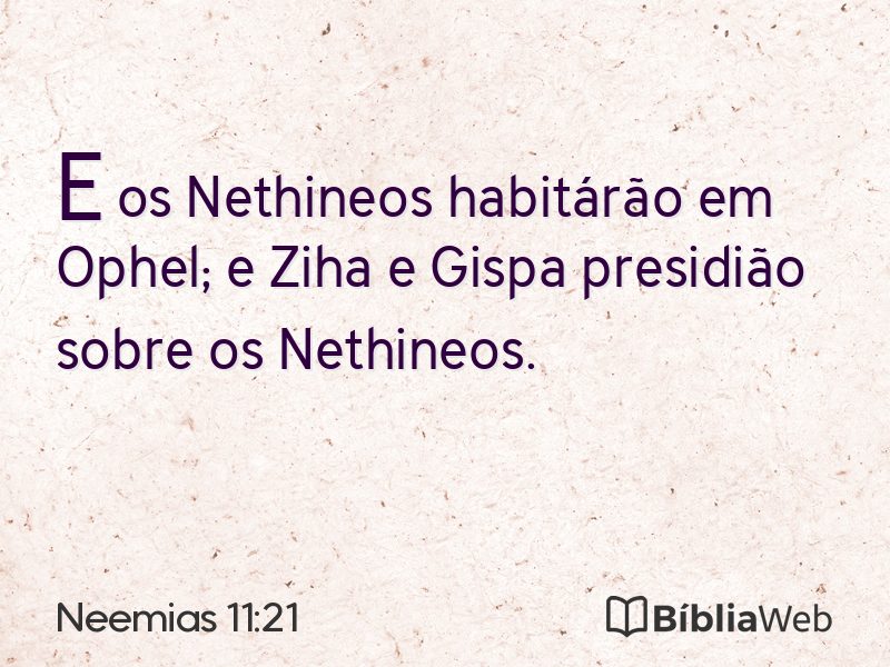 Neemias 11:21 em imagem para compartilhar