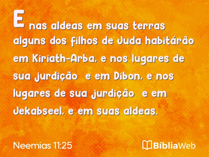 Neemias 11:25 em imagem para compartilhar