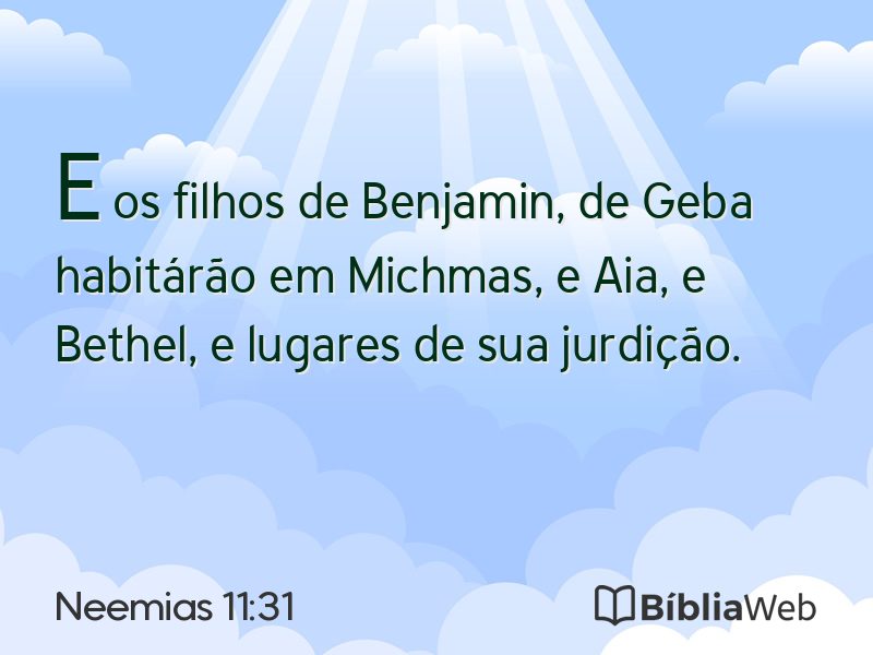 Neemias 11:31 em imagem para compartilhar