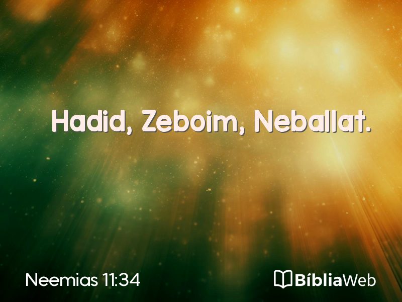 Neemias 11:34 em imagem para compartilhar