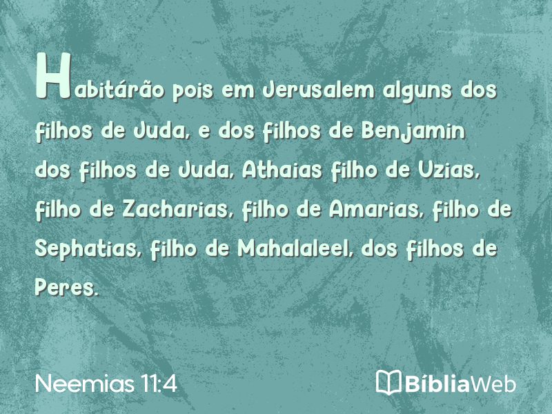 Neemias 11:4 em imagem para compartilhar