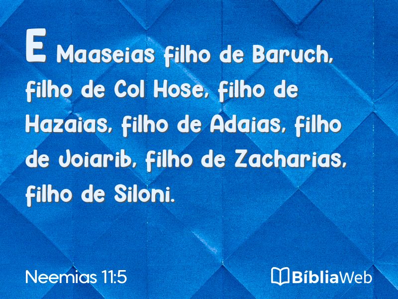 Neemias 11:5 em imagem para compartilhar