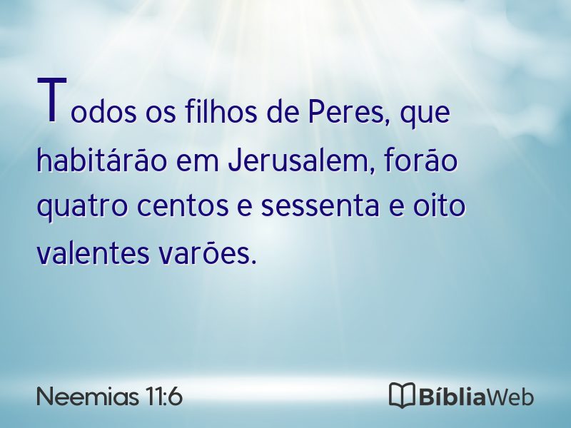 Neemias 11:6 em imagem para compartilhar