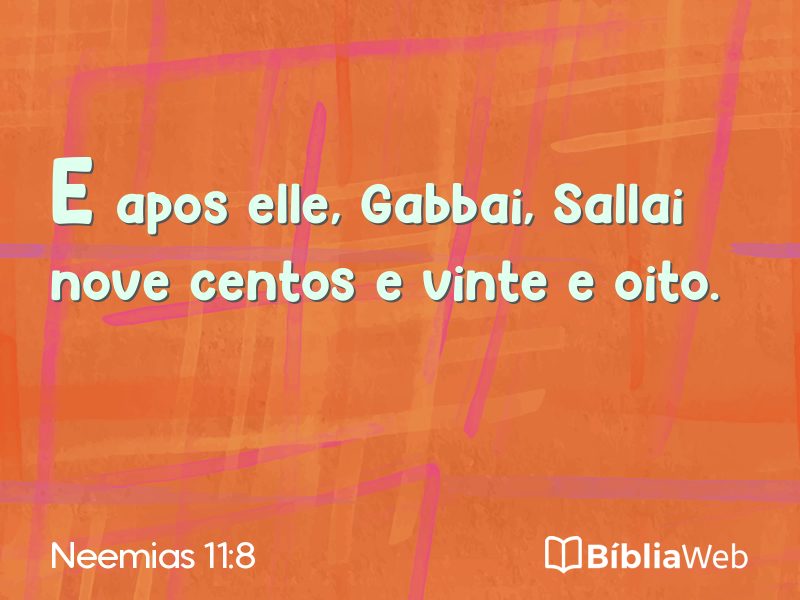 Neemias 11:8 em imagem para compartilhar