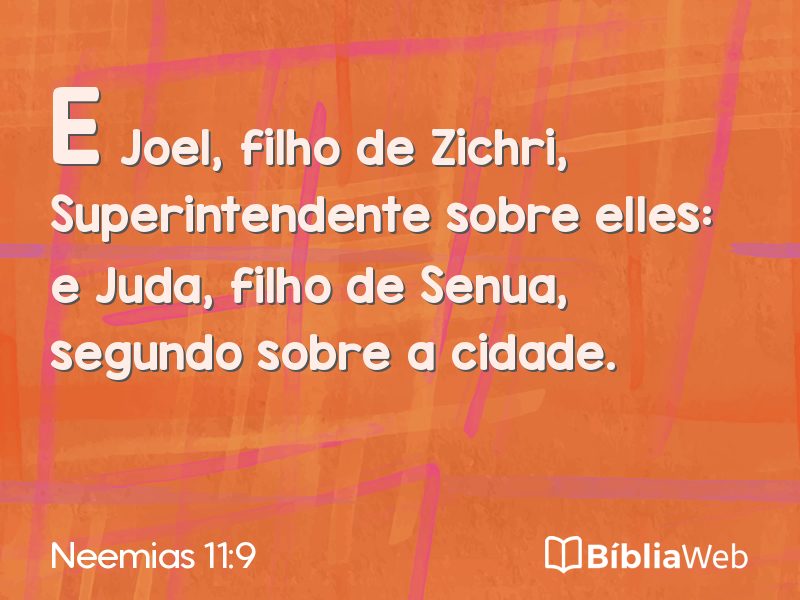 Neemias 11:9 em imagem para compartilhar