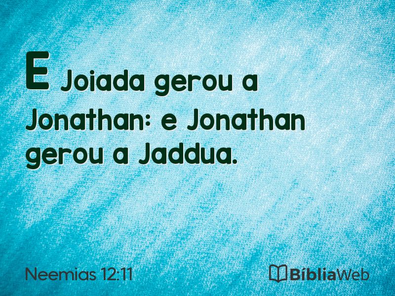 Neemias 12:11 em imagem para compartilhar