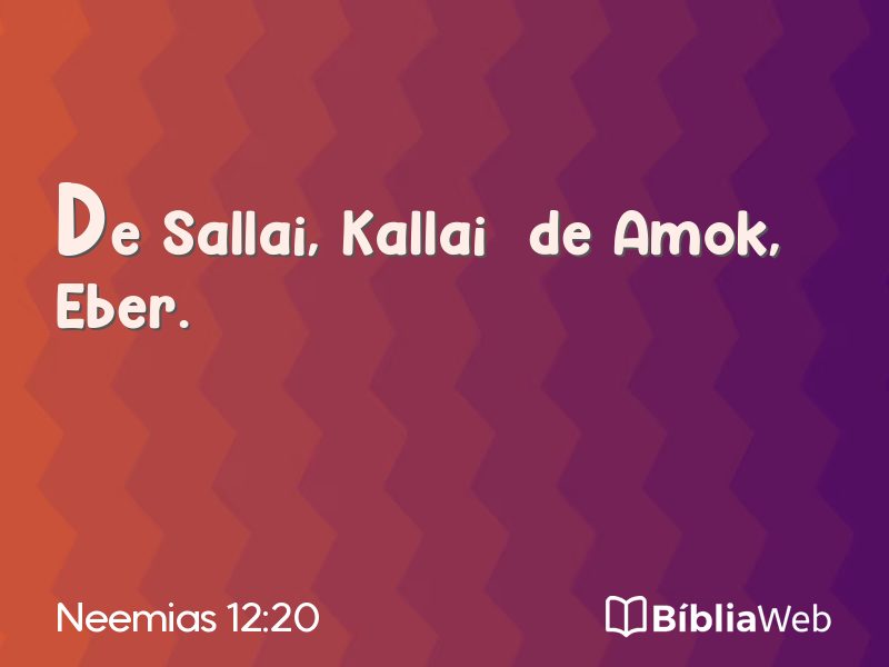 Neemias 12:20 em imagem para compartilhar