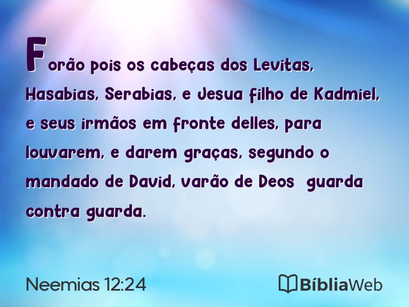 Neemias 12:24 em imagem para compartilhar