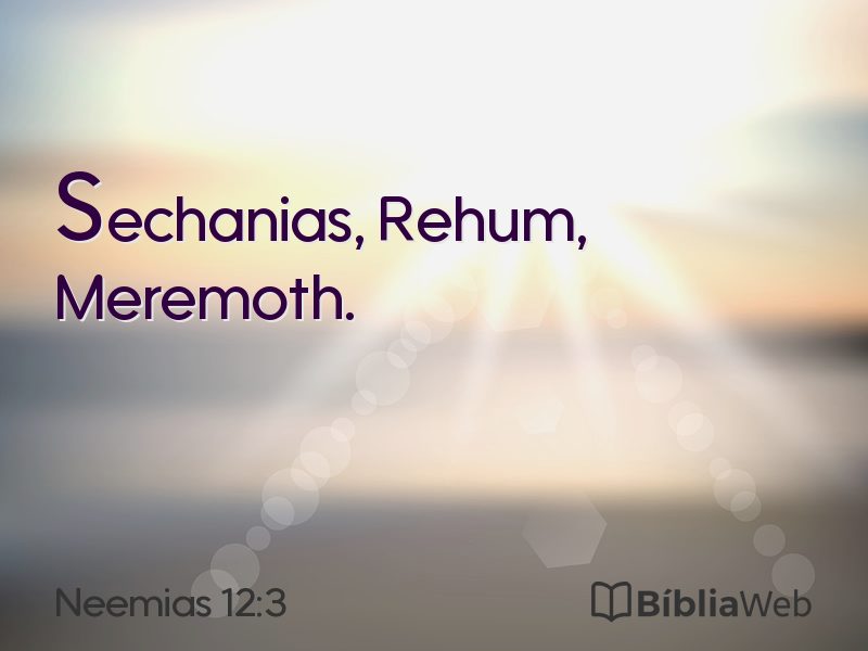 Neemias 12:3 em imagem para compartilhar