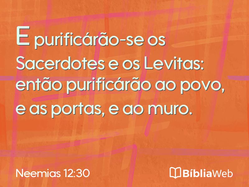 Neemias 12:30 em imagem para compartilhar