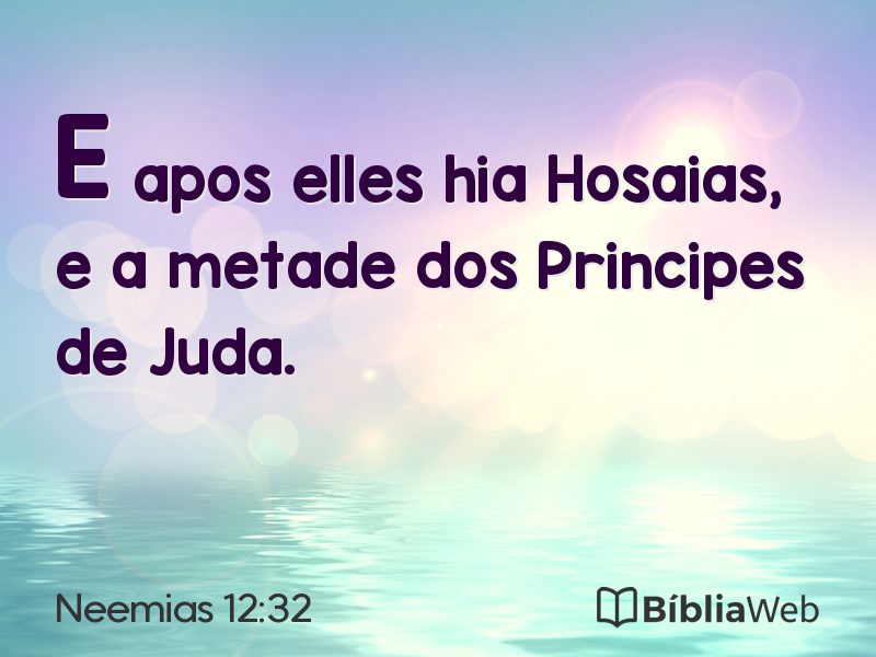 Neemias 12:32 em imagem para compartilhar