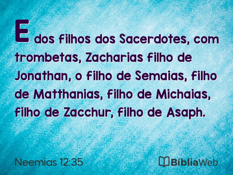 Neemias 12:35 em imagem para compartilhar
