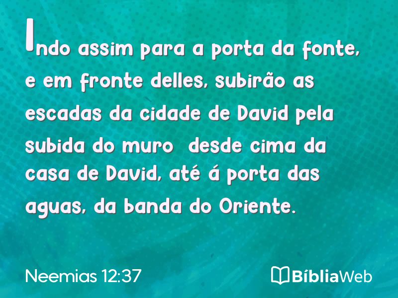 Neemias 12:37 em imagem para compartilhar