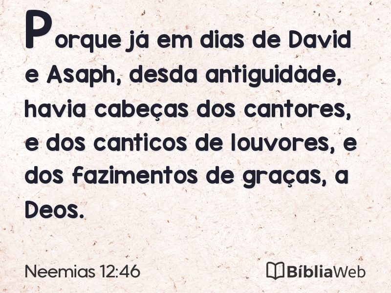 Neemias 12:46 em imagem para compartilhar