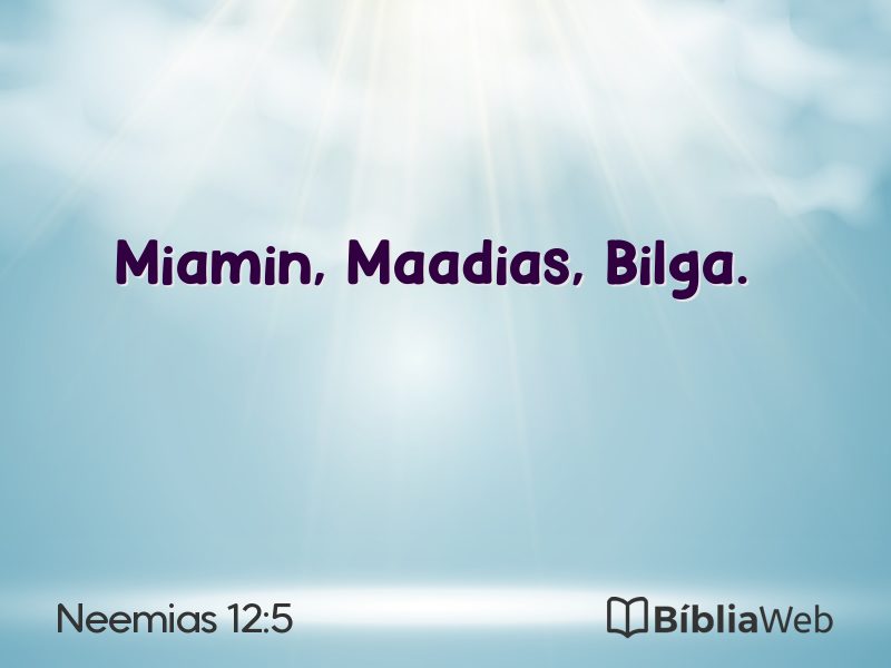 Neemias 12:5 em imagem para compartilhar