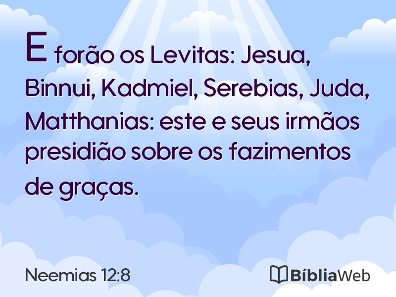 Neemias 12:8 em imagem para compartilhar