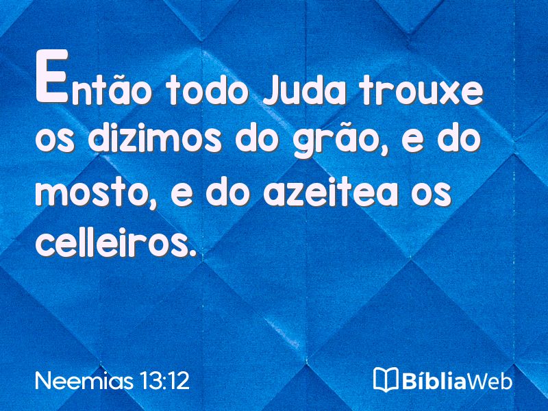 Neemias 13:12 em imagem para compartilhar