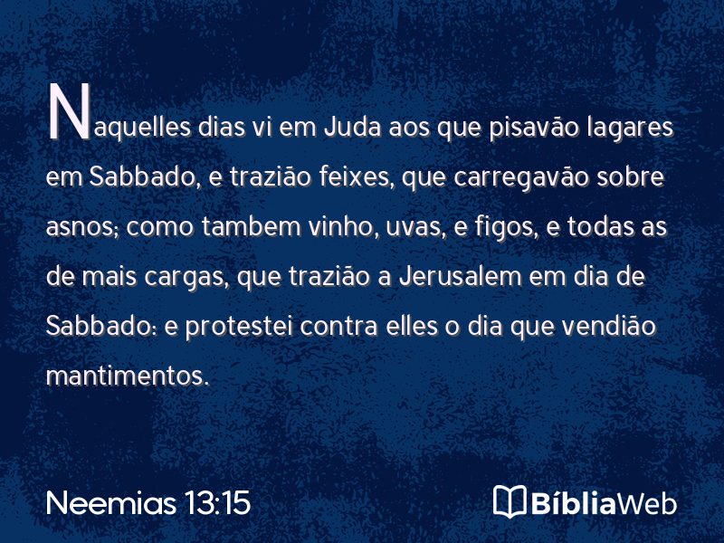 Neemias 13:15 em imagem para compartilhar