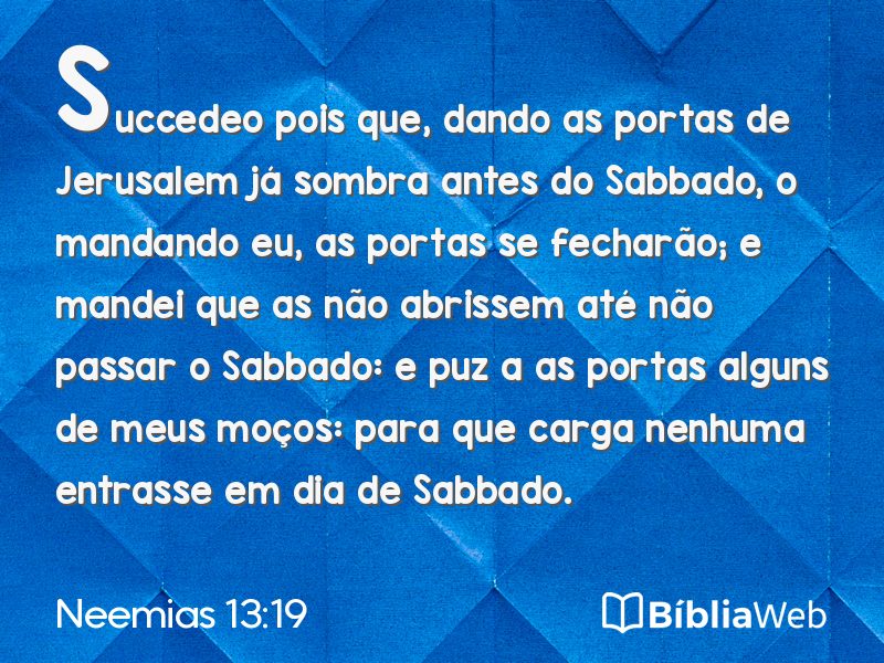 Neemias 13:19 em imagem para compartilhar